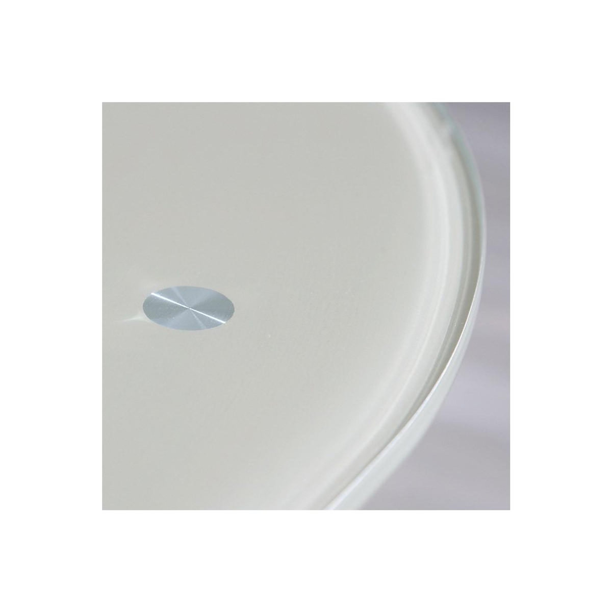 Paris Prix Table d'Appoint Design en Verre  Raza  50cm Taupe