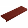 Voir la diapositive 3 : VIDAXL Tapis de marches d'escalier 5 pcs Bordeaux 65x21x4cm Aiguillete