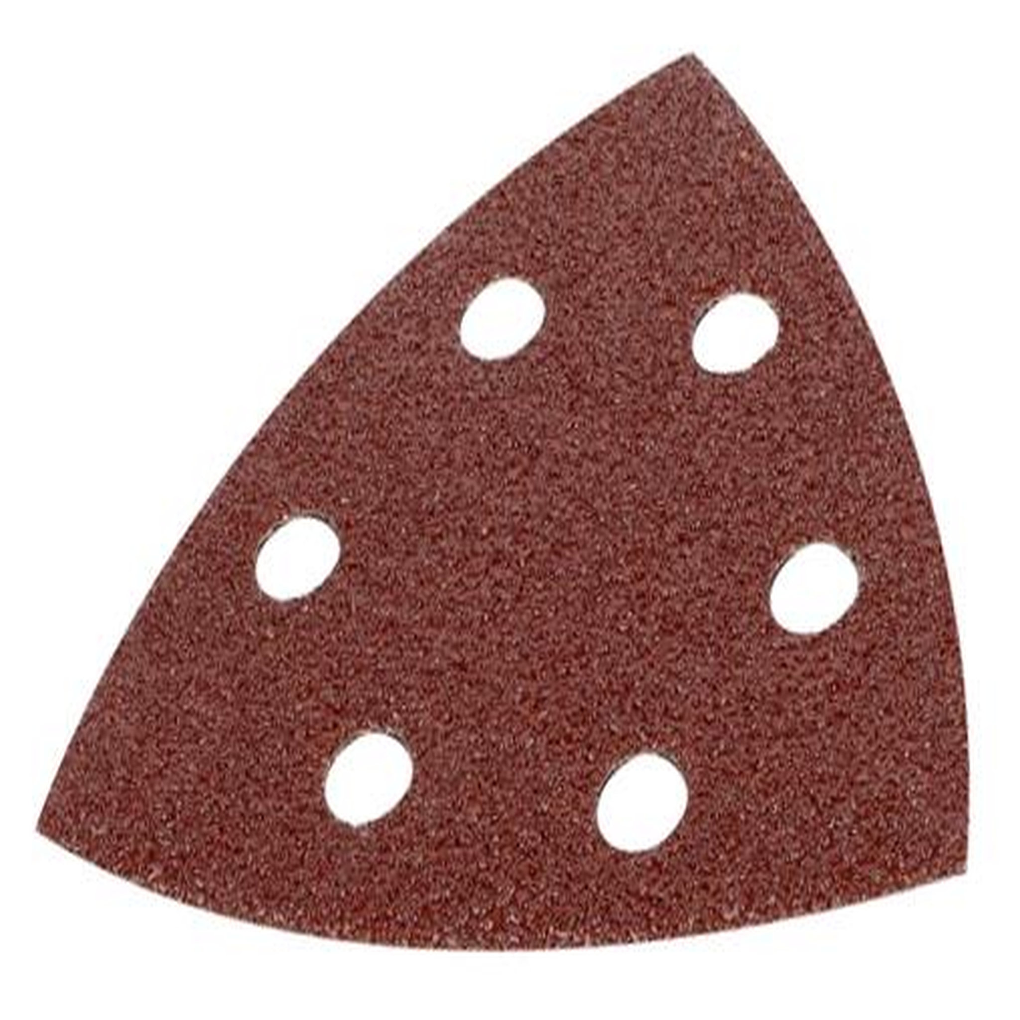 KREATOR Lot de 5 patins triangulaires auto-agrippants - grain 80 - 90x90x90 mm