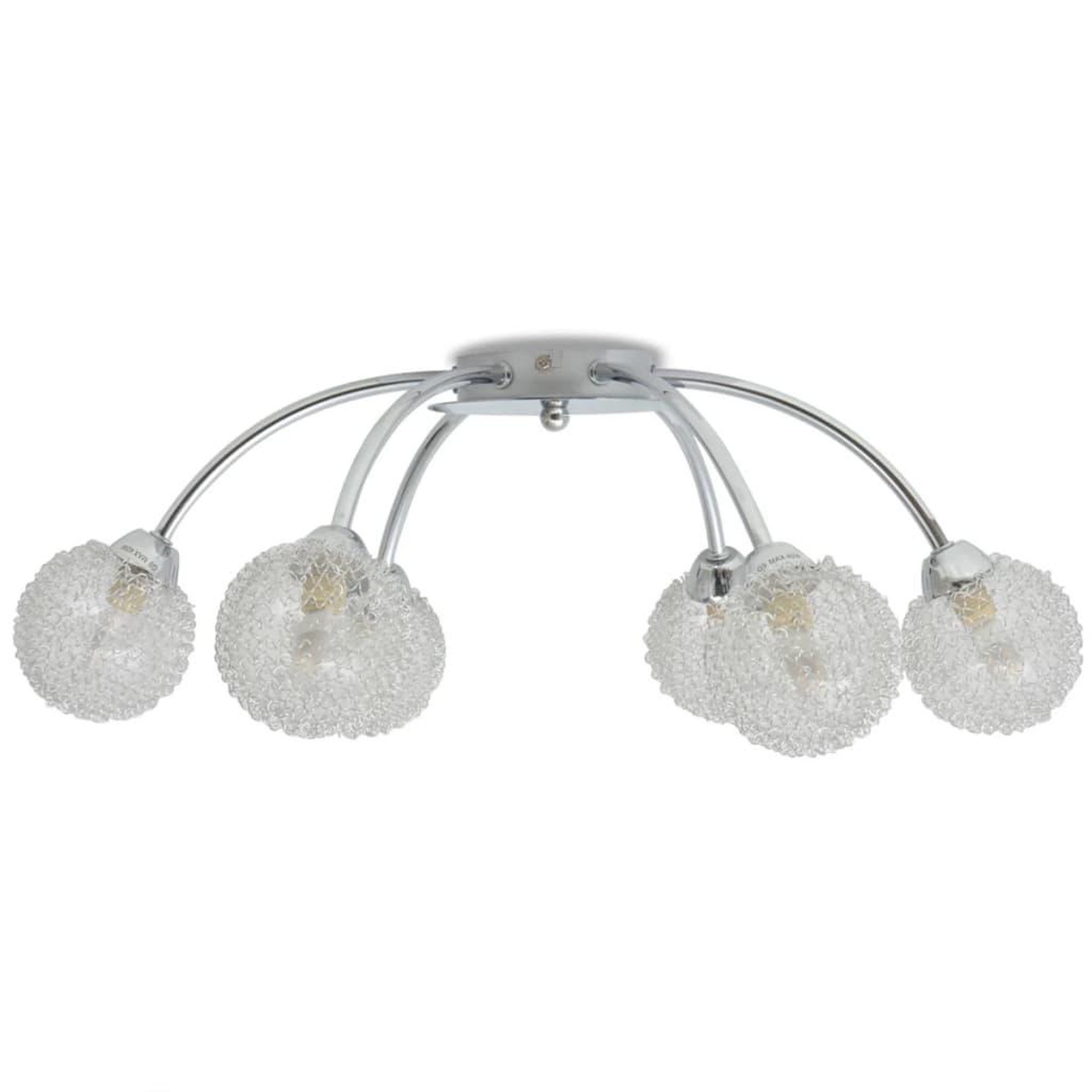 Voir la diapositive 5 : VIDAXL Plafonnier avec 6 ampoules LED G9 240 W