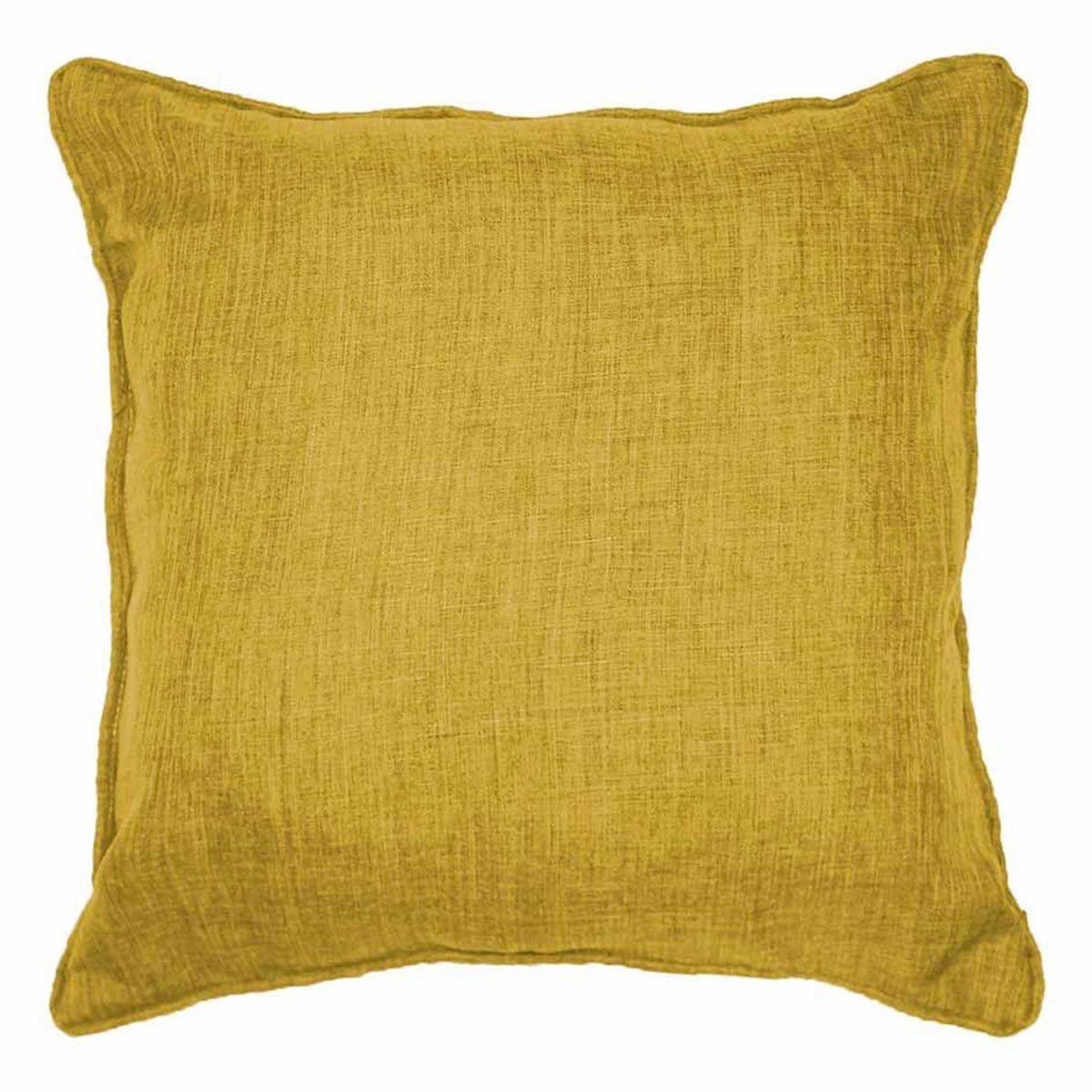 Douceur d'Intérieur Coussin déco  newton  40x40cm jaune
