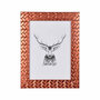 Voir la diapositive 2 : Paris Prix Cadre Photo Déco  Tressé  18x24cm Cuivre