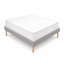 Voir la diapositive 2 : KING OF DREAMS Ensemble Sommier Tapissier et Matelas Mousse Polyuréthane