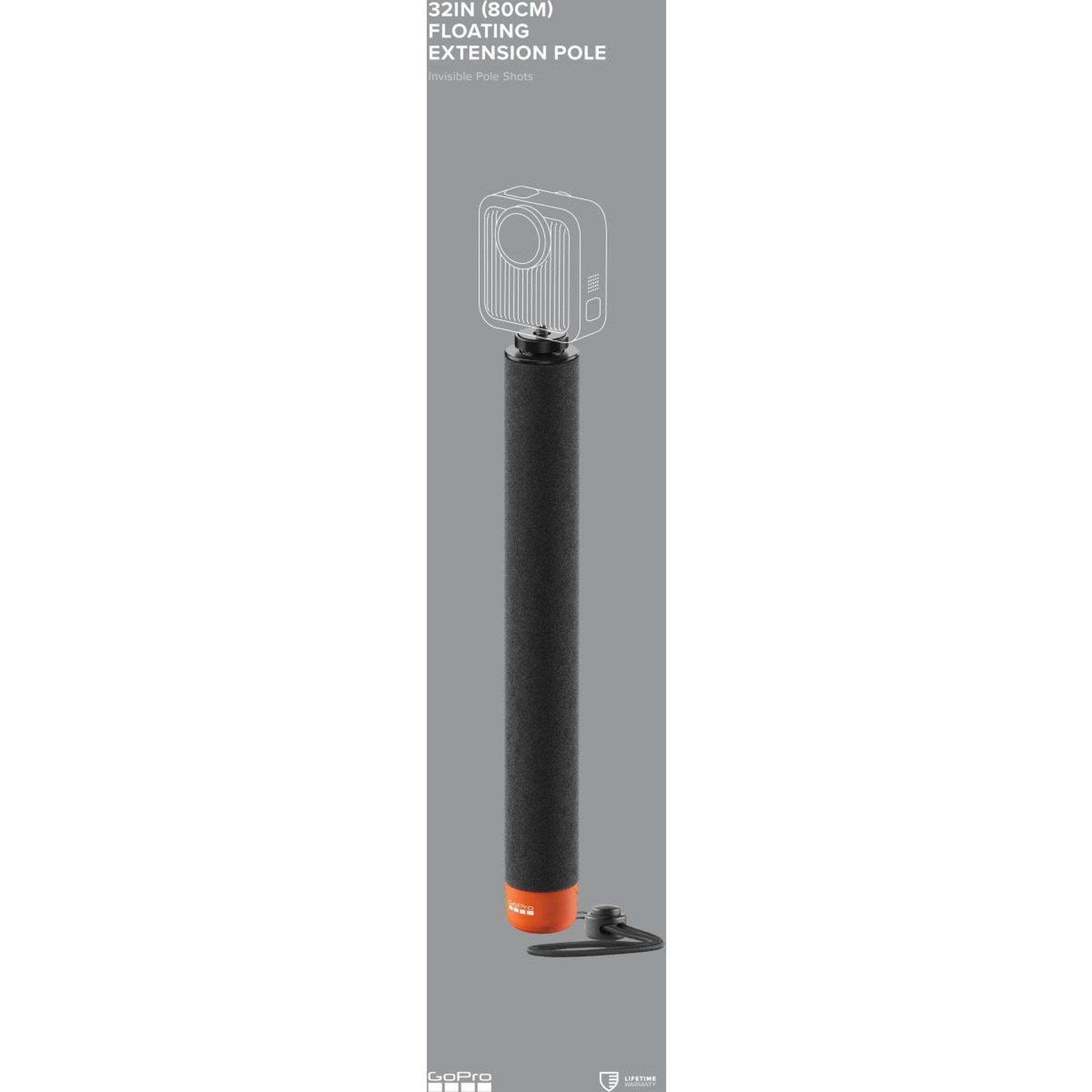 Voir la diapositive 4 : GOPRO Perche 80cm floating extension pole