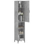 Voir la diapositive 3 : VIDAXL Buffet haut Gris beton 34,5x34x180 cm Bois d'ingenierie
