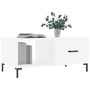 Voir la diapositive 3 : VIDAXL Table basse blanc 90x50x40 cm bois d'ingenierie