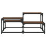 Voir la diapositive 5 : VIDAXL Table basse chene marron 87,5x87,5x40 cm bois d'ingenierie