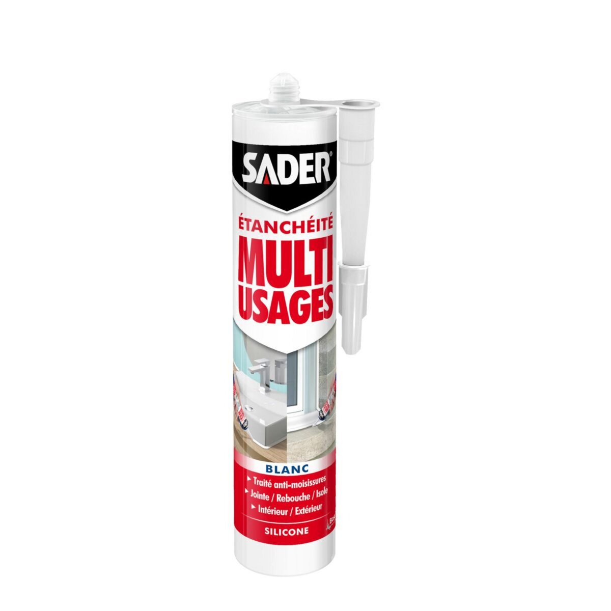 SADER Mastic silicone Sader multi-usages 280 ml pas cher 