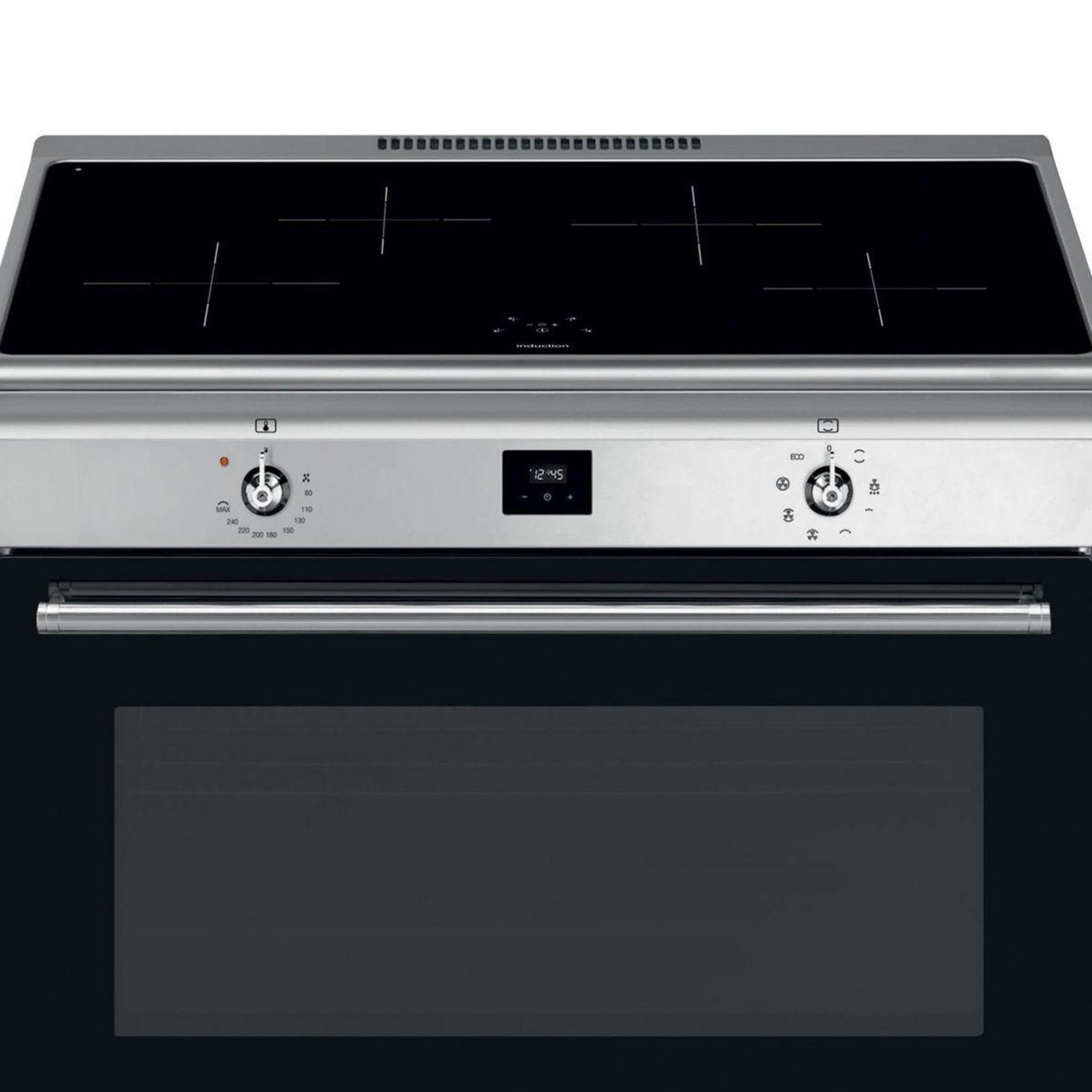 Voir la diapositive 3 : SMEG Piano de cuisson induction cg90cixt