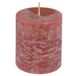 Paris Prix Bougie Pilier Déco  Rustique  7cm Rose