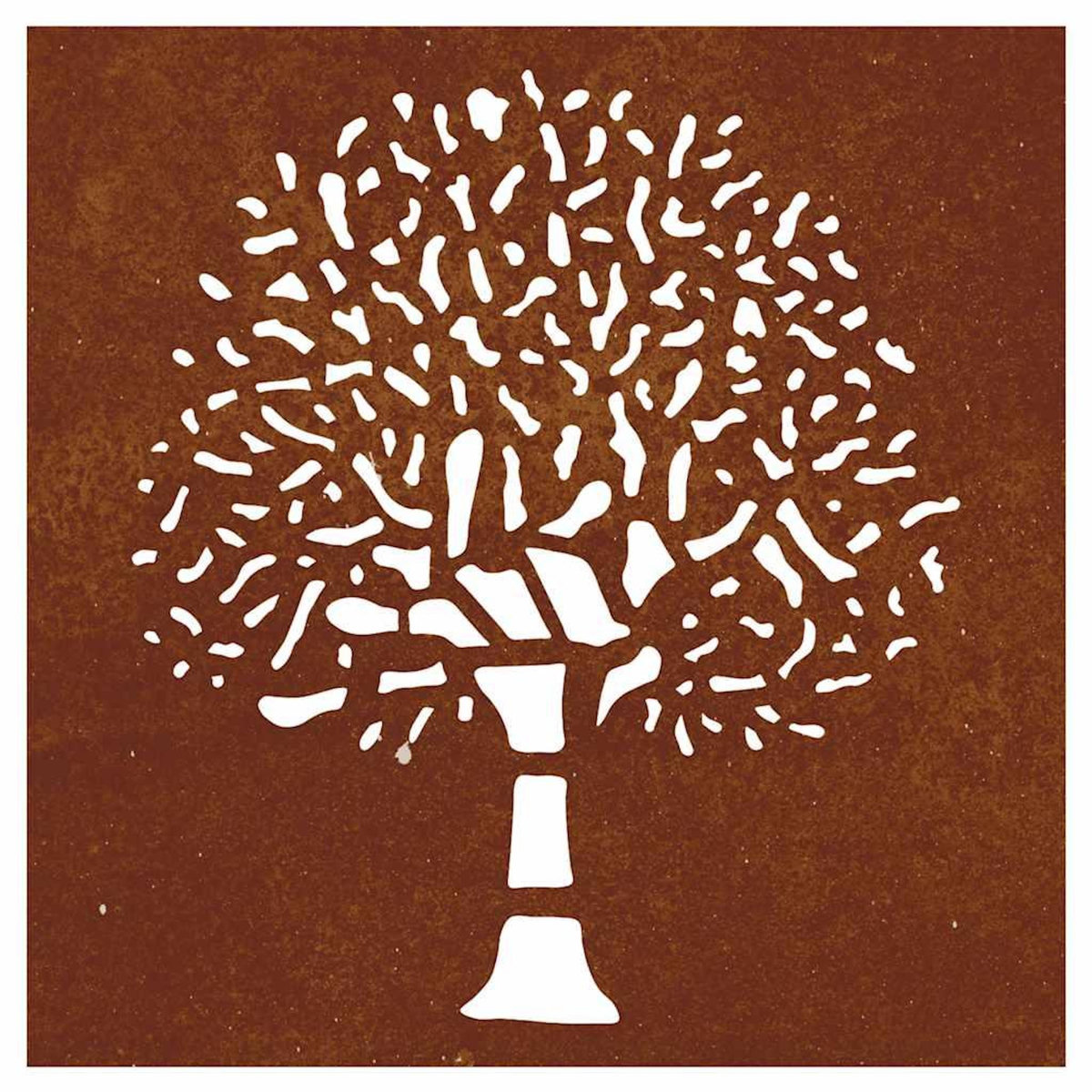 VIDAXL Decoration murale jardin 55x55 cm acier corten design d'arbre