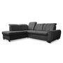 Voir la diapositive 6 : BEST MOBILIER Paul - canapé d'angle gauche - 5 places - convertible avec coffre et têtières - en tissu