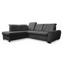 Voir la diapositive 6 : BEST MOBILIER Paul - canapé d'angle gauche - 5 places - convertible avec coffre et têtières - en tissu