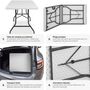 Voir la diapositive 3 : tectake Table de camping pliable blanc
