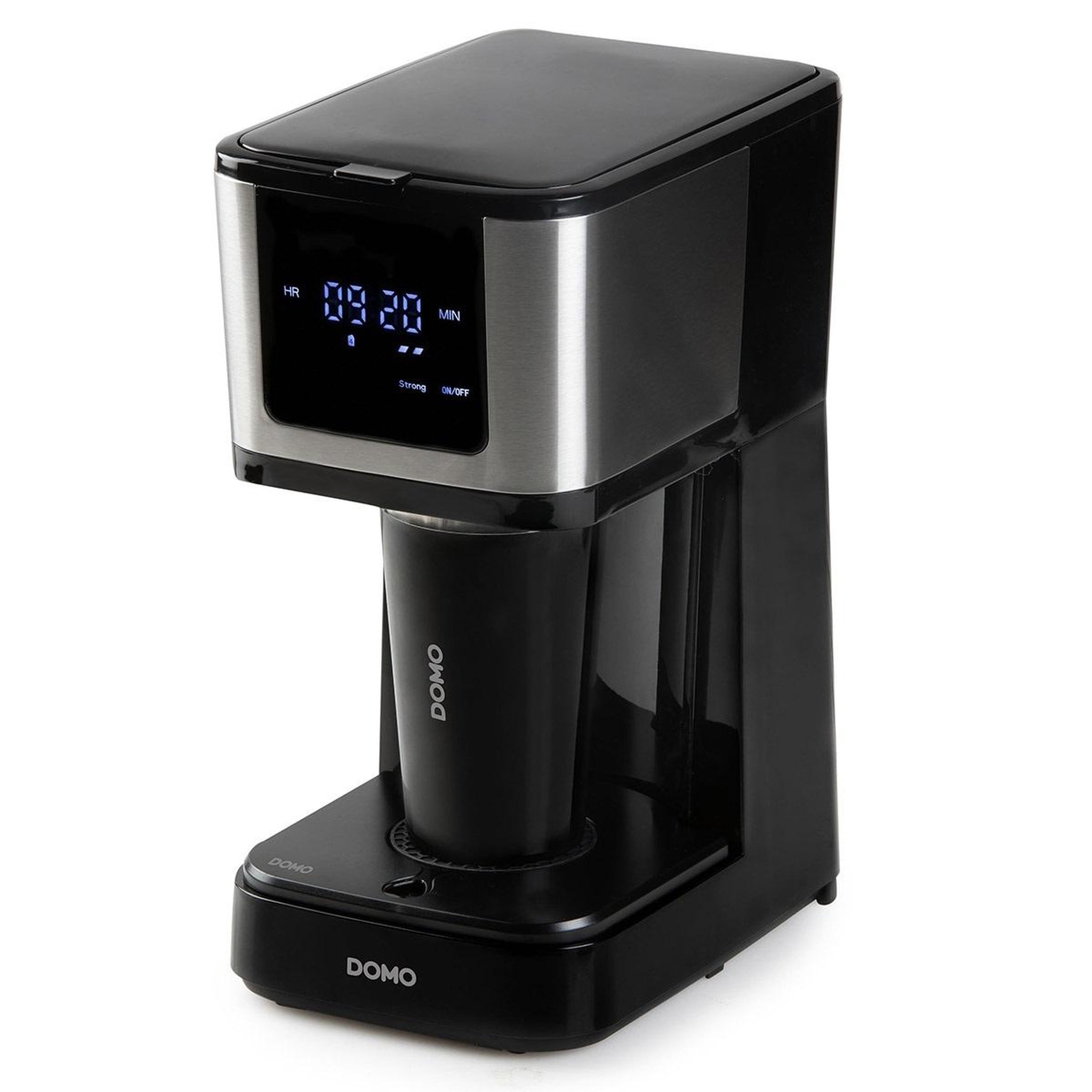 Voir la diapositive 3 : Domo Cafetière filtre programmable 10 tasses 900w noir - do733k