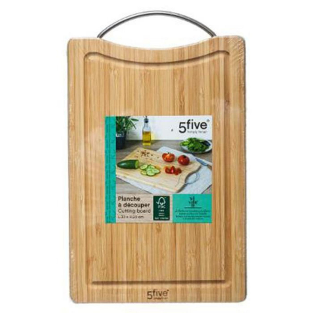 FIVE Planche à Découper  Bambou  32cm Naturel
