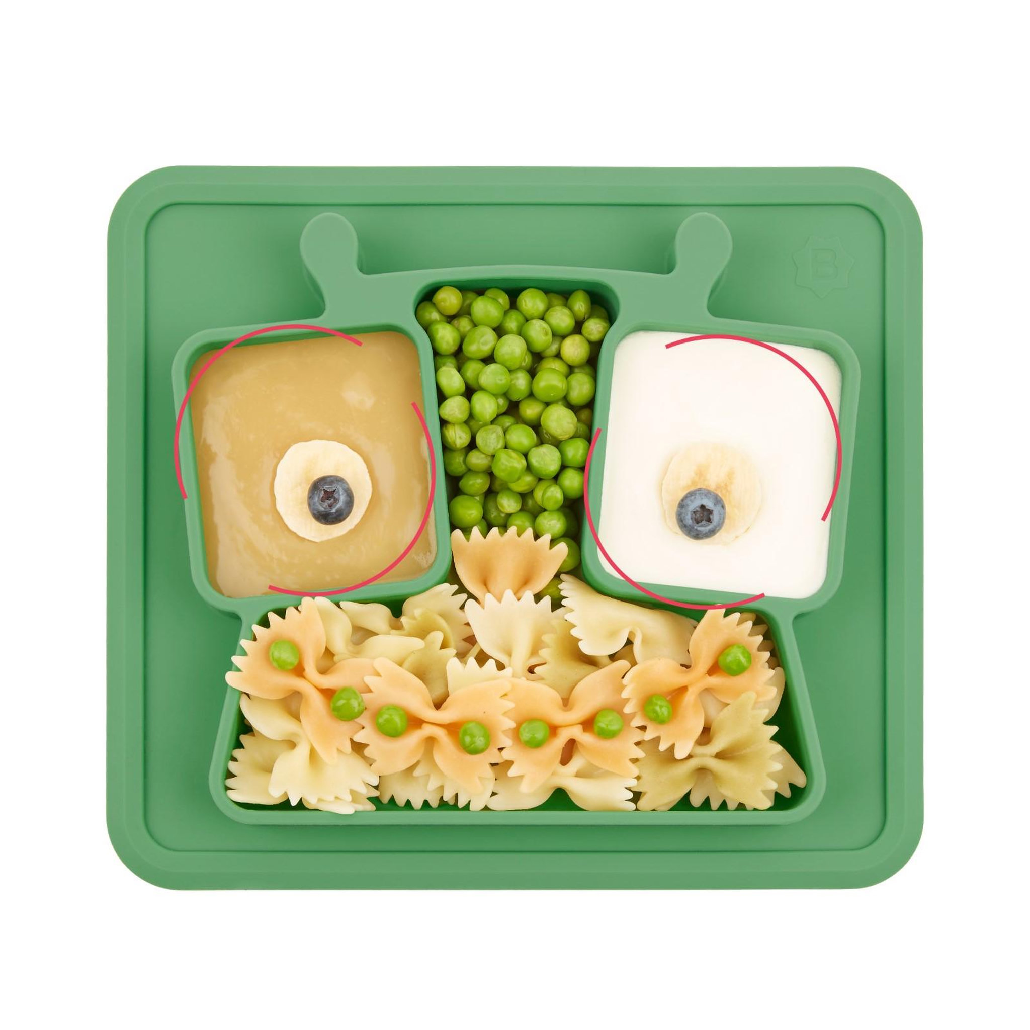 Voir la diapositive 3 : BADABULLE Assiette à compartiments badabulle - antidérapante - 4m+