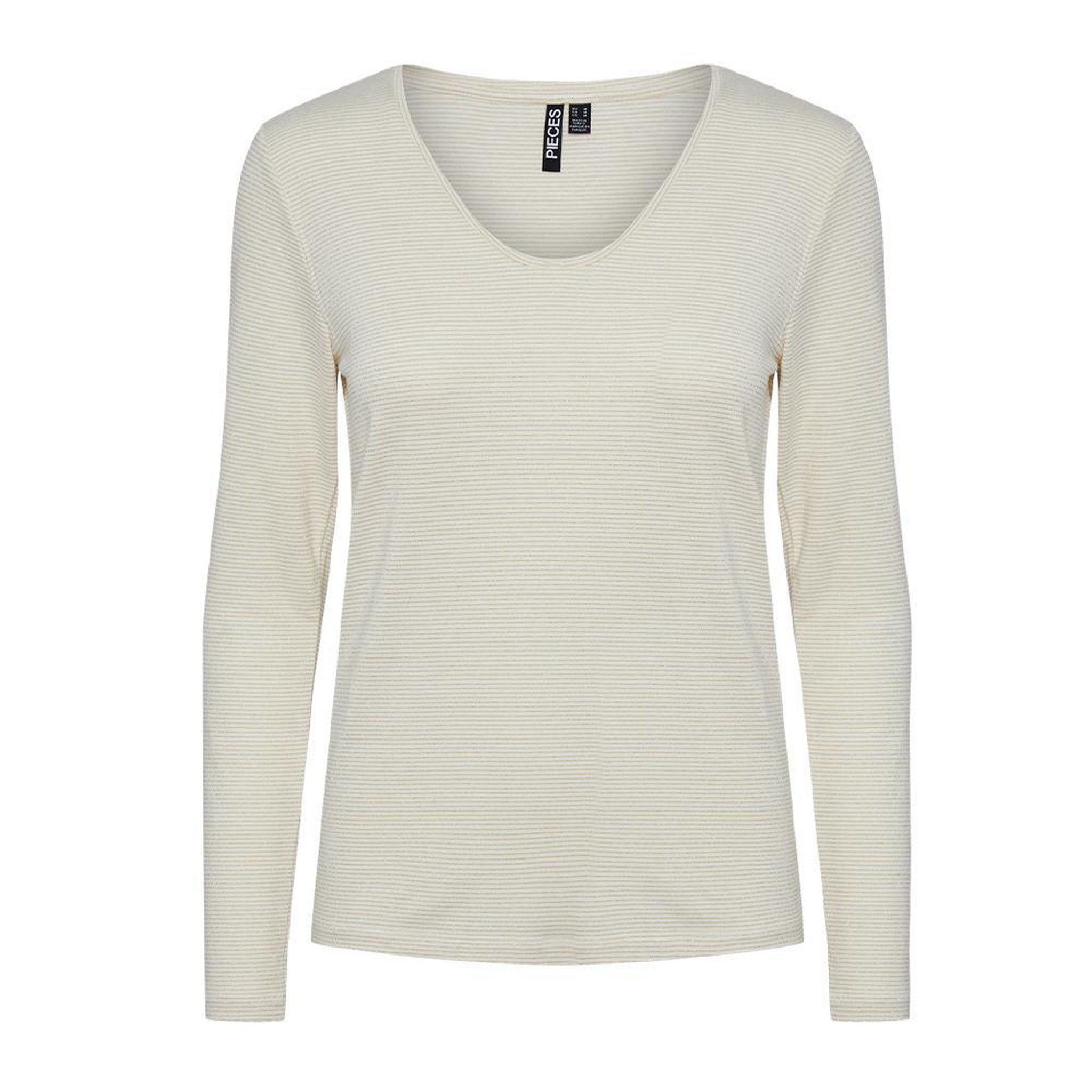 Voir la diapositive 1 : Pieces T Shirt Manches Longues Blanc/ Femme Pieces Billo
