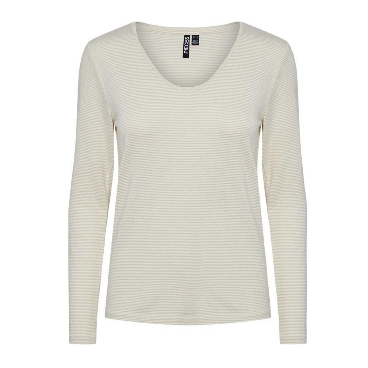 Pieces T Shirt Manches  ongues Blanc/ Femme Pieces Billo