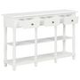 Voir la diapositive 5 : VIDAXL Table console Blanc 120x30x76 cm MDF