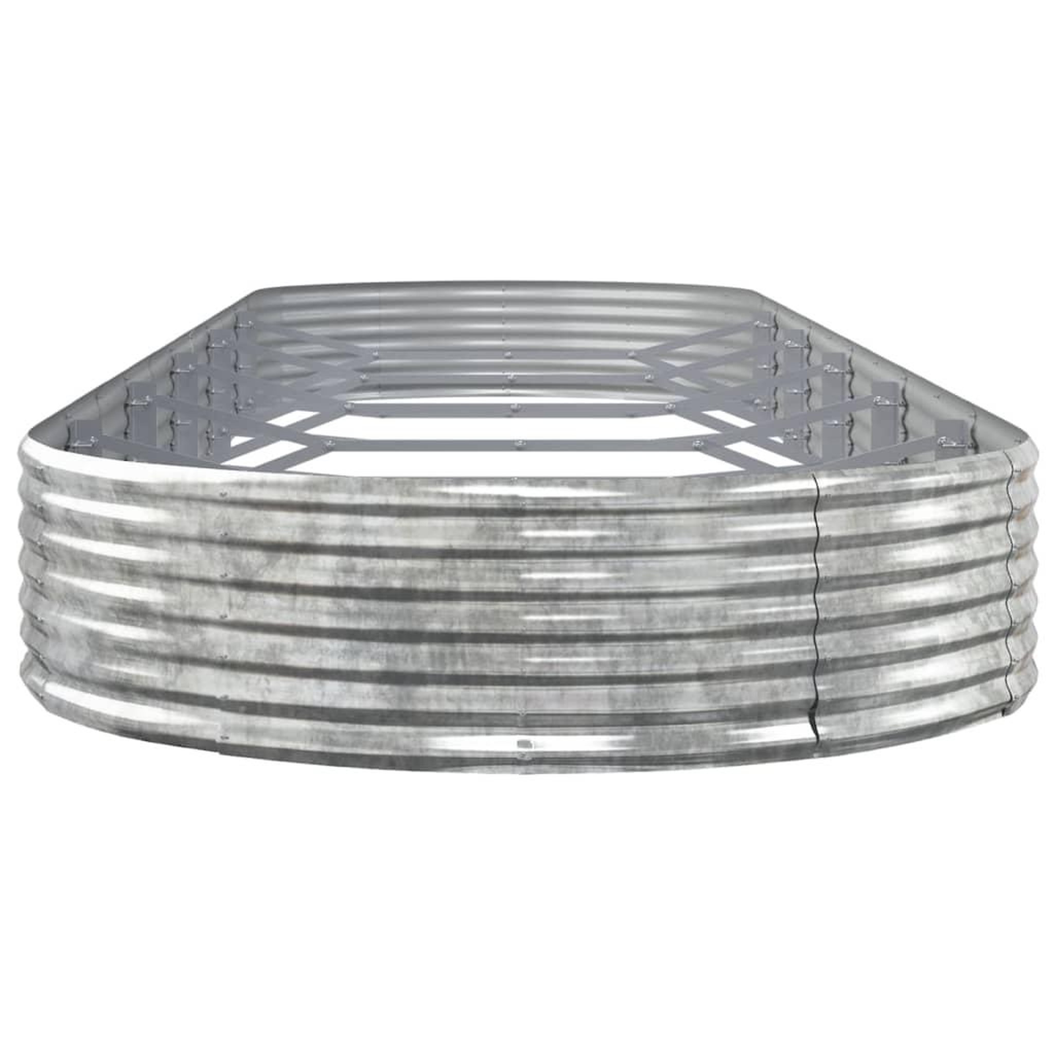 Voir la diapositive 4 : VIDAXL Lit sureleve de jardin Acier enduit de poudre Argente