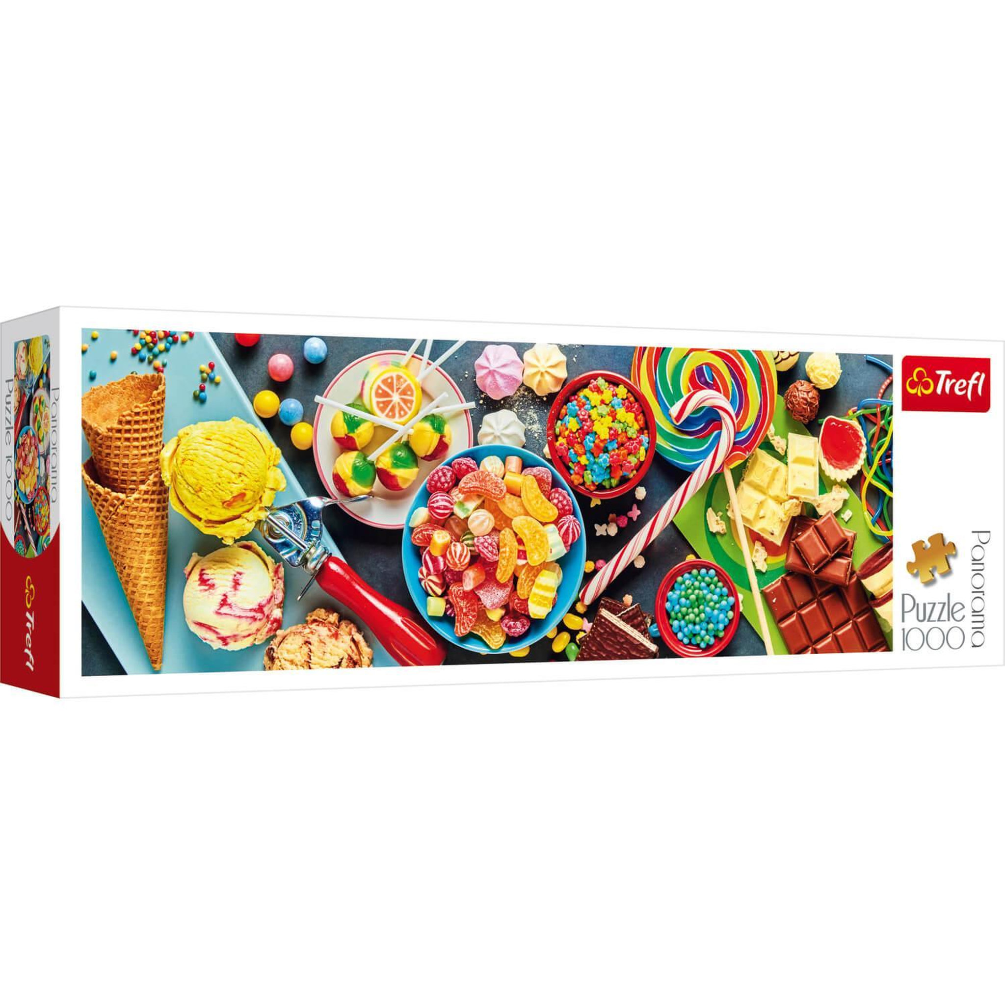 Voir la diapositive 2 : Trefl Puzzle 1000 pièces panoramique : Délices sucrés