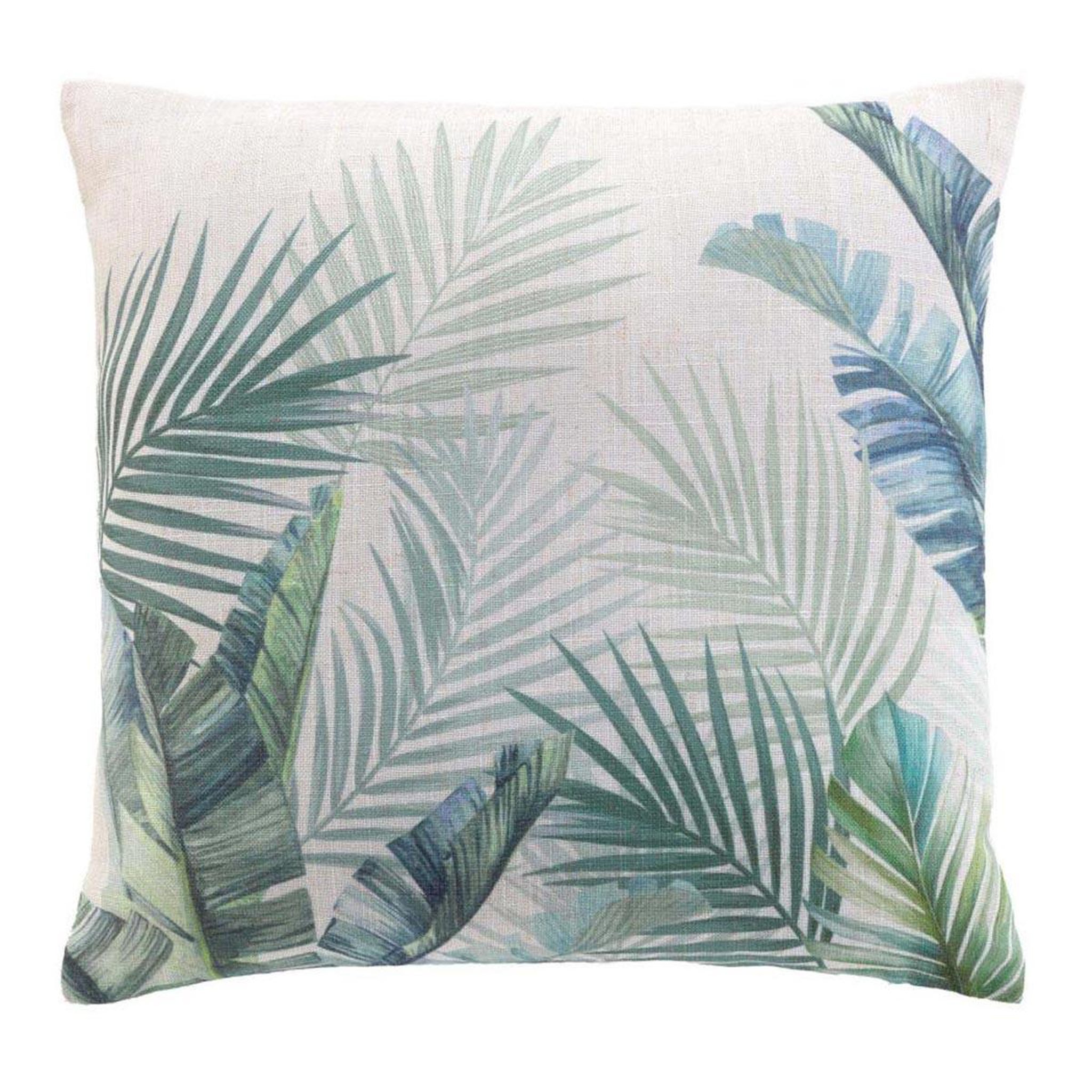 Douceur d'Intérieur Coussin déco imprimé  native  45x45cm vert