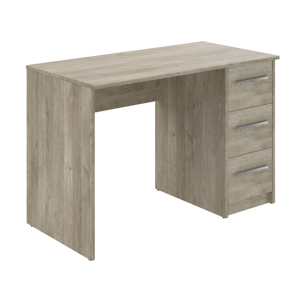 Bureau droit 3 tiroirs L110cm CARLA