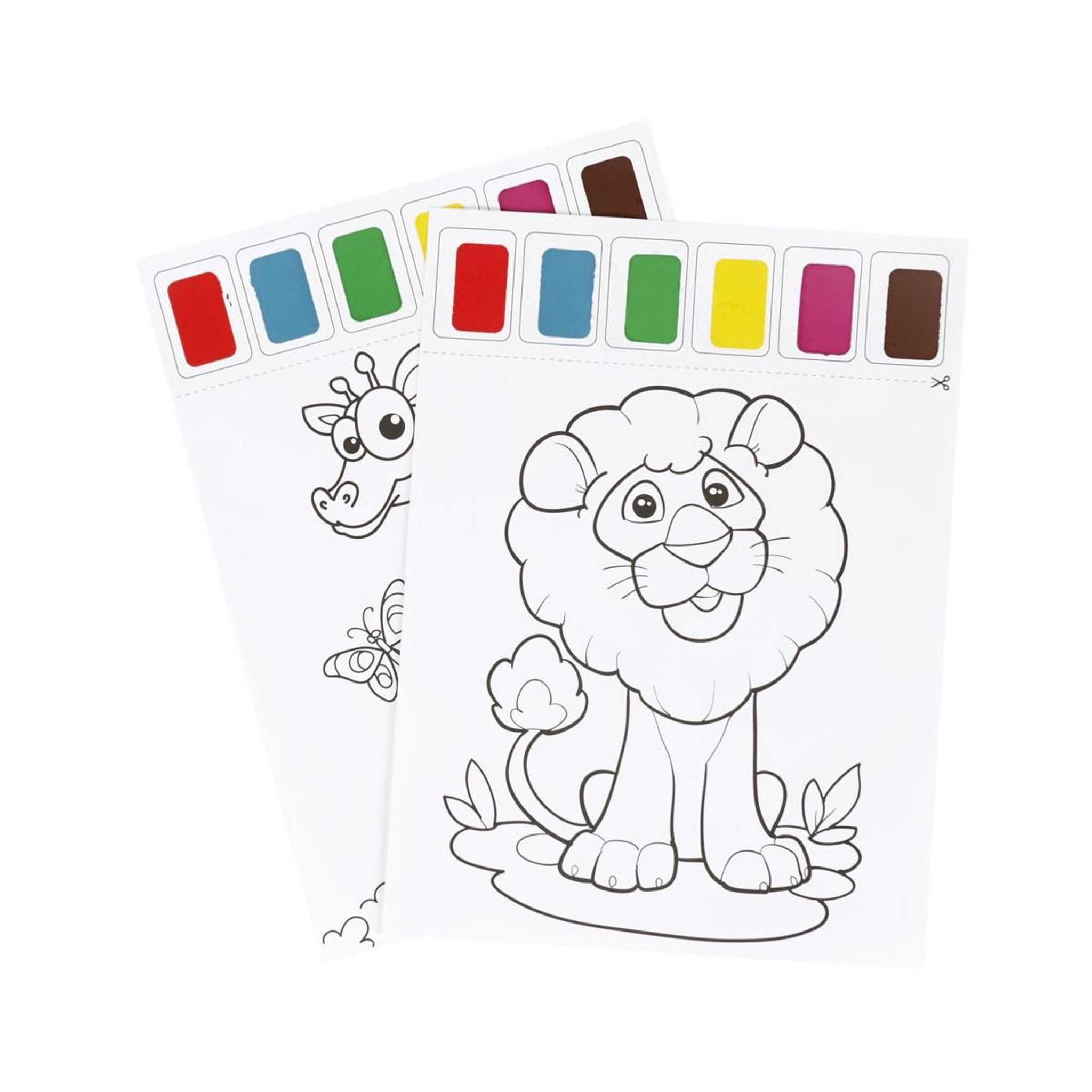 Voir la diapositive 2 : Jeux 2 momes Lot de 10 Feuilles de Peinture  Eau  21x28cm Blanc