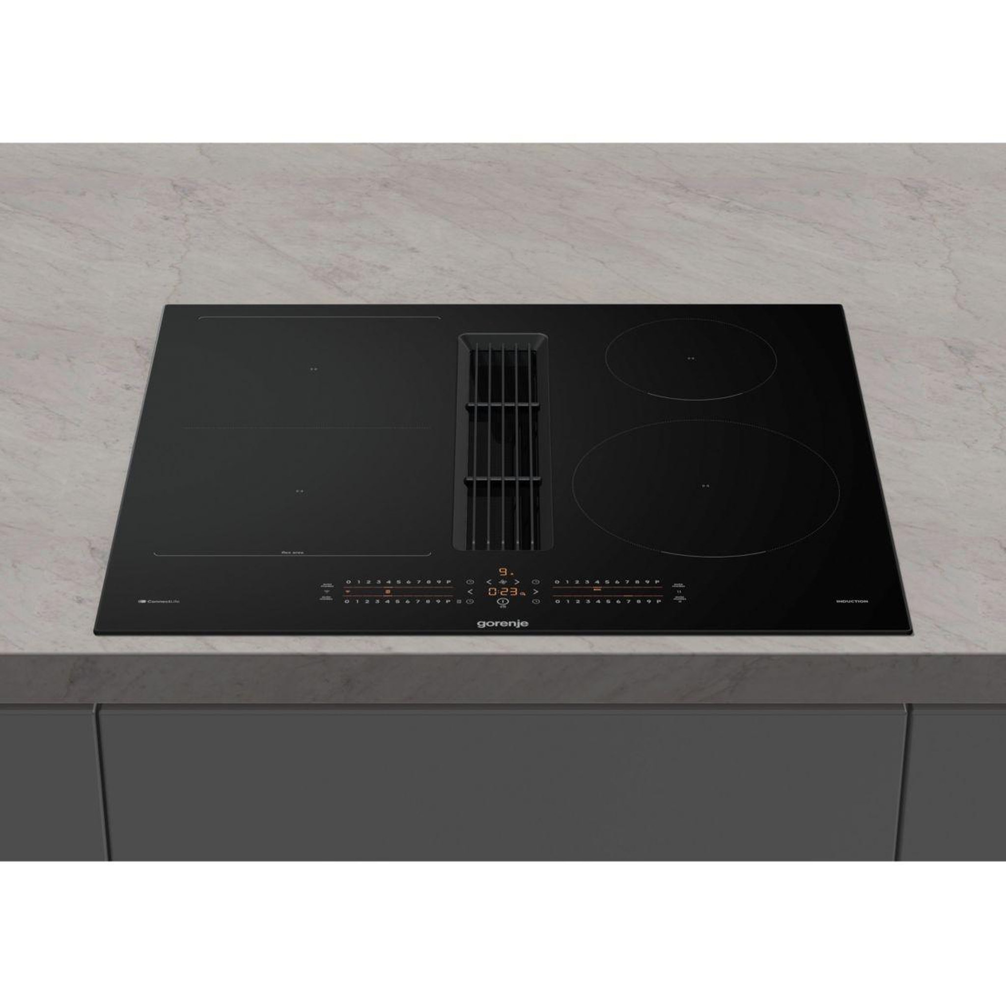 Voir la diapositive 2 : GORENJE Plaque induction aspirante geh6432bscwf