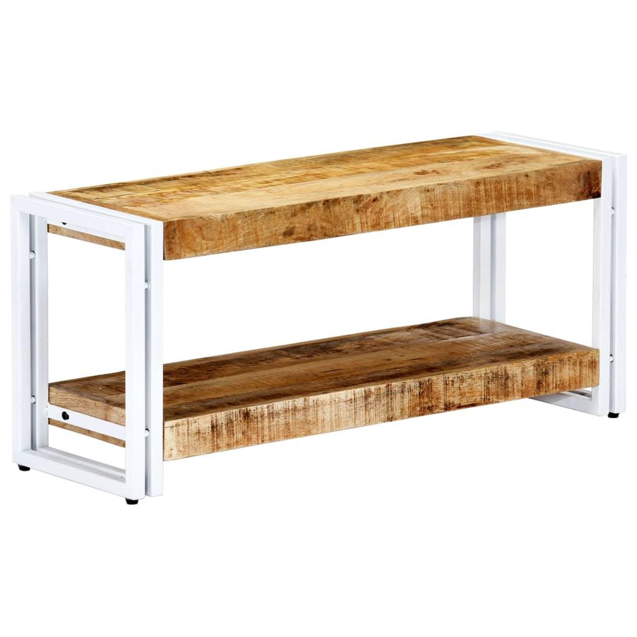 Voir la diapositive 1 : VIDAXL Meuble TV 90x30x40 cm Bois massif de manguier