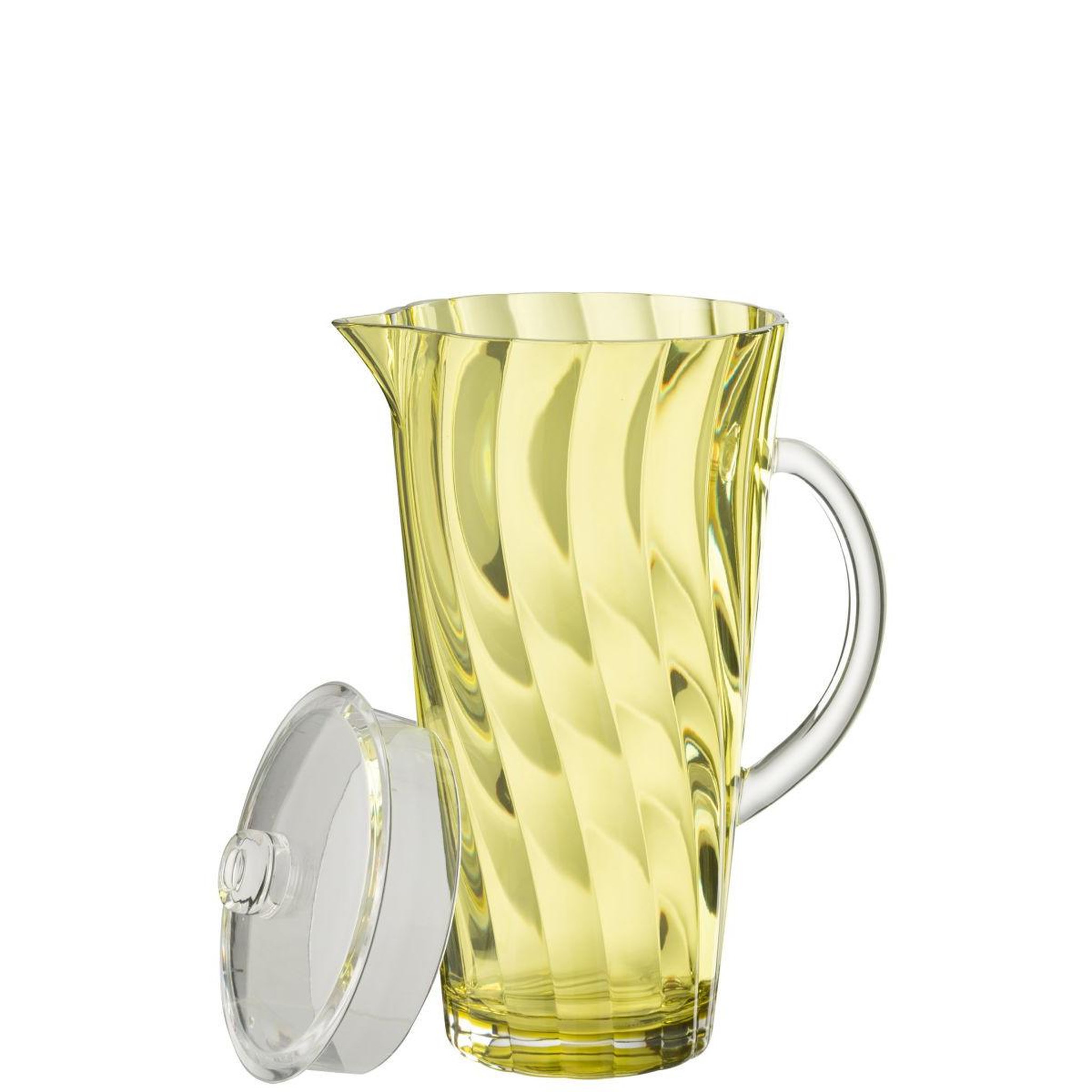 Voir la diapositive 2 : J-LINE Carafe réutilisable  vague  2,32l jaune