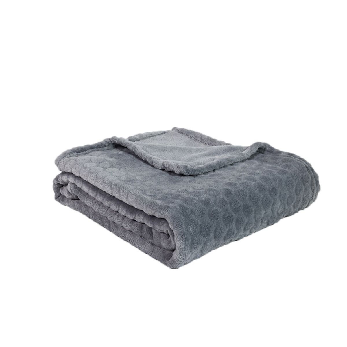 ACTUEL Plaid uni en polyester 240 gsm