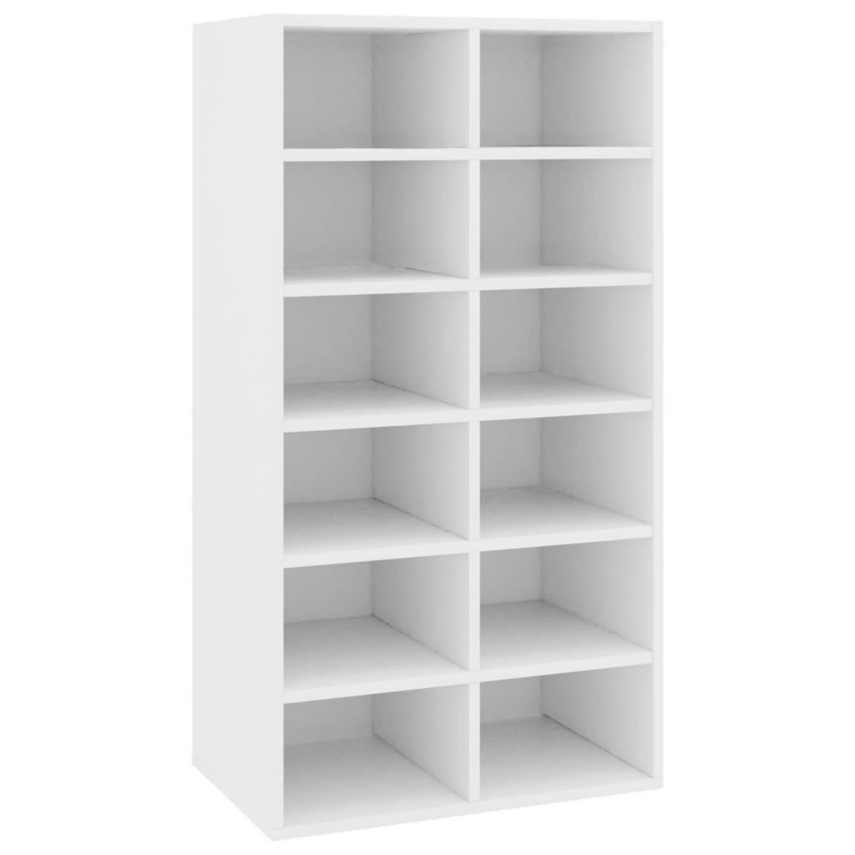 VIDAXL Etagere a chaussures Blanc 54x34x100,5 cm Bois d'ingenierie