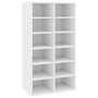 Voir la diapositive 2 : VIDAXL Etagere a chaussures Blanc 54x34x100,5 cm Bois d'ingenierie