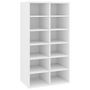 Voir la diapositive 2 : VIDAXL Etagere a chaussures Blanc 54x34x100,5 cm Bois d'ingenierie