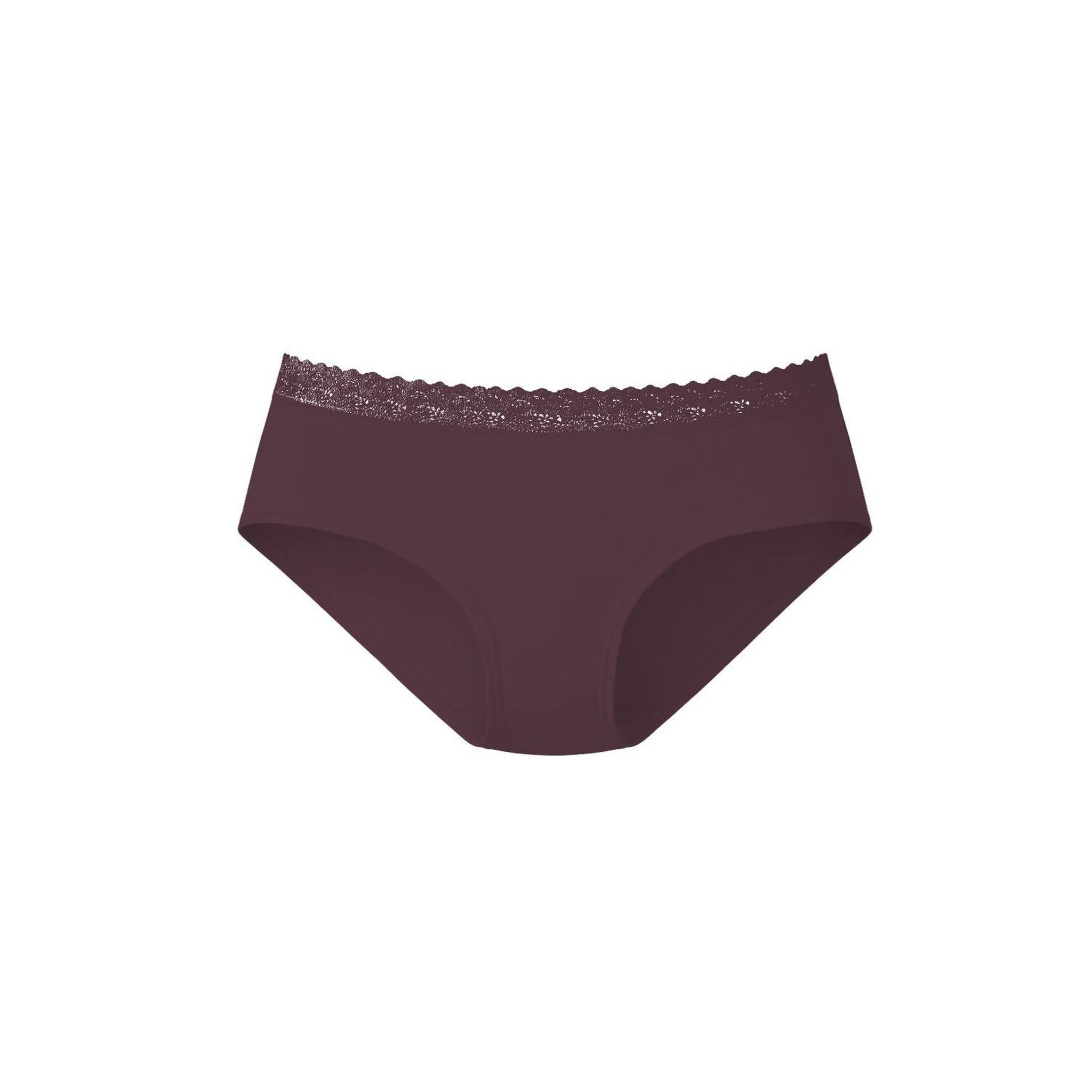 Voir la diapositive 4 : PIERRE CARDIN Lot de 3 culottes femme en coton uni et ceinture en dentelle Uni