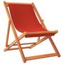 Voir la diapositive 3 : VIDAXL Chaises de plage pliables lot de 2 rouge tissu
