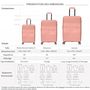 Voir la diapositive 2 : David Jones Lot 3 valises rigides dont 1 cabine TSA