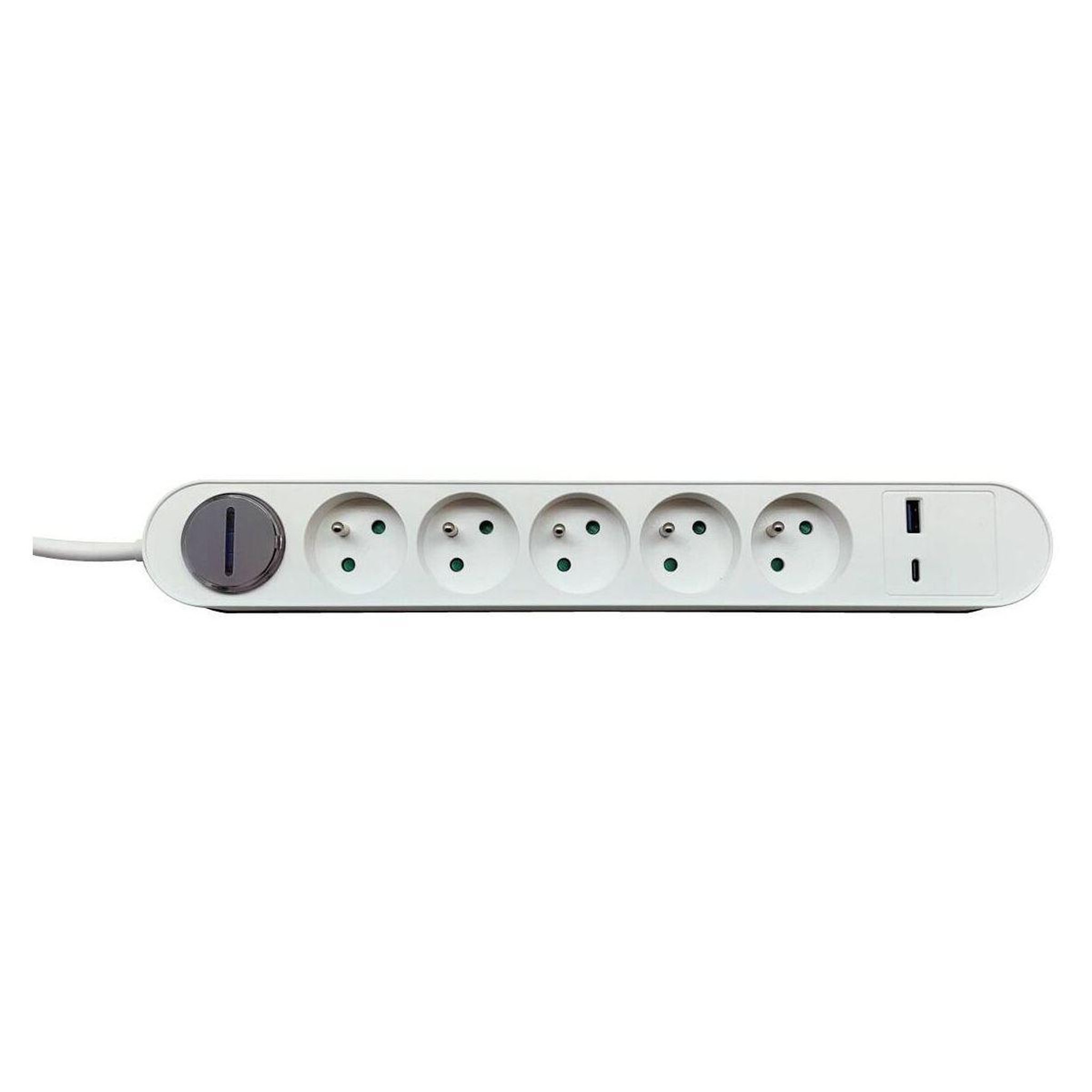 ESSENTIEL B Multiprise 5 prises + port usb-c et usb-a 20w