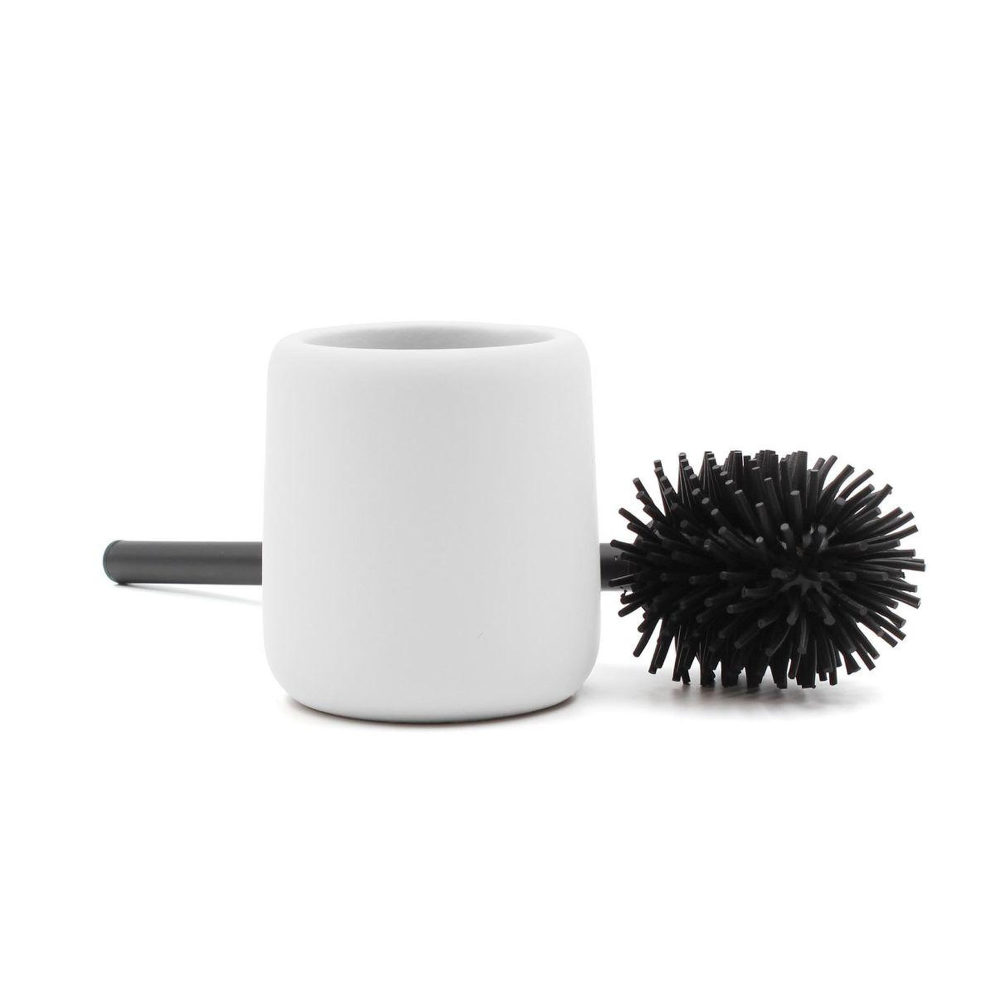 Voir la diapositive 2 : Douceur d'Intérieur Brosse wc en céramique  ceralia  38cm blanc