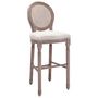 Voir la diapositive 2 : VIDAXL Tabourets de bar lot de 2 blanc lin