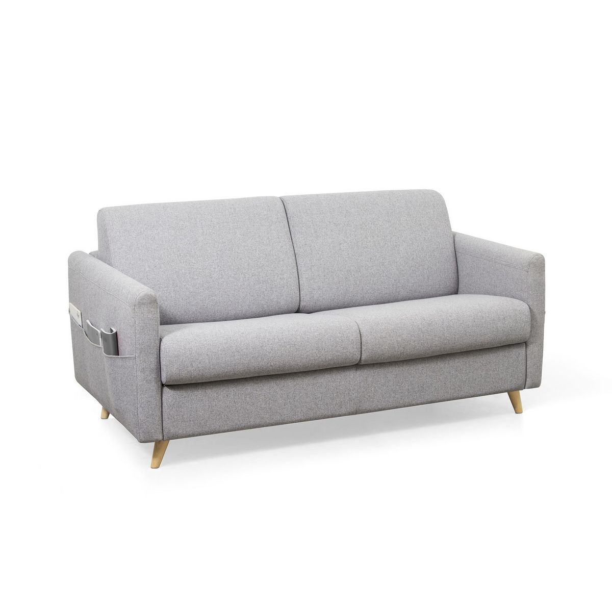 Canapé convertible  140 cm système couchage express 3 places en tissu TAMY