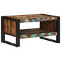 Voir la diapositive 2 : VIDAXL Table basse multicolore 70x50x38 cm bois de recuperation massif