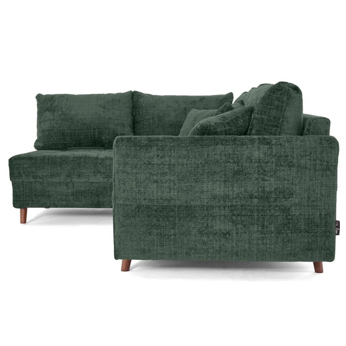 LISA DESIGN Rune - canapé d'angle gauche 4 places en velours texturé