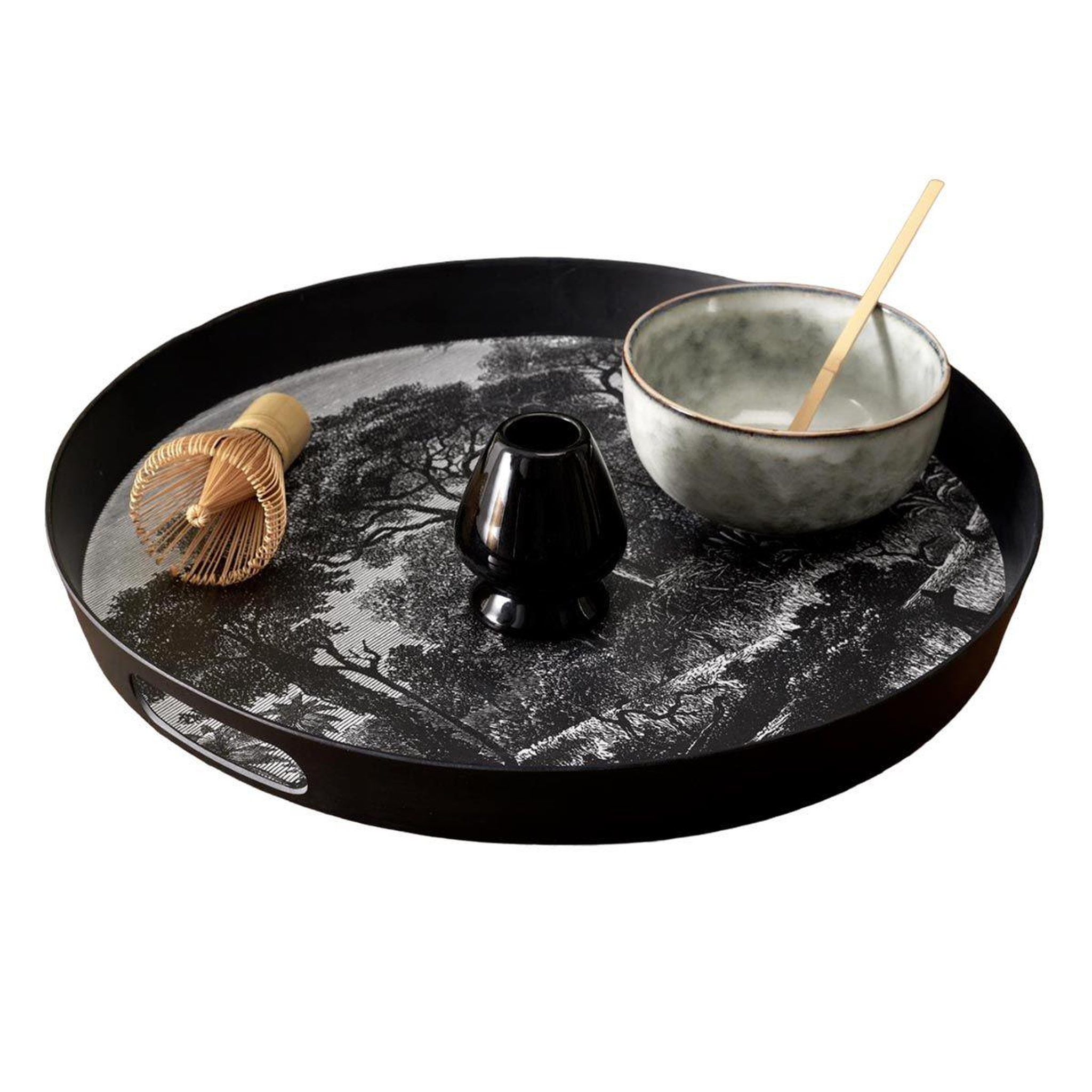 Voir la diapositive 1 : The Home Deco Factory Plateau de service  black forest  38cm noir