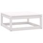 Voir la diapositive 5 : VIDAXL Salon de jardin 10 pcs avec coussins Blanc Bois de pin massif