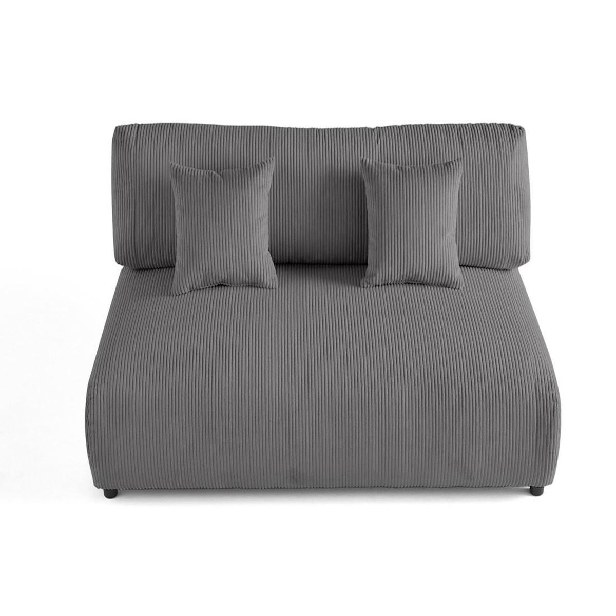 LISA DESIGN Garance - module d'assise 3 places - en velours côtelé