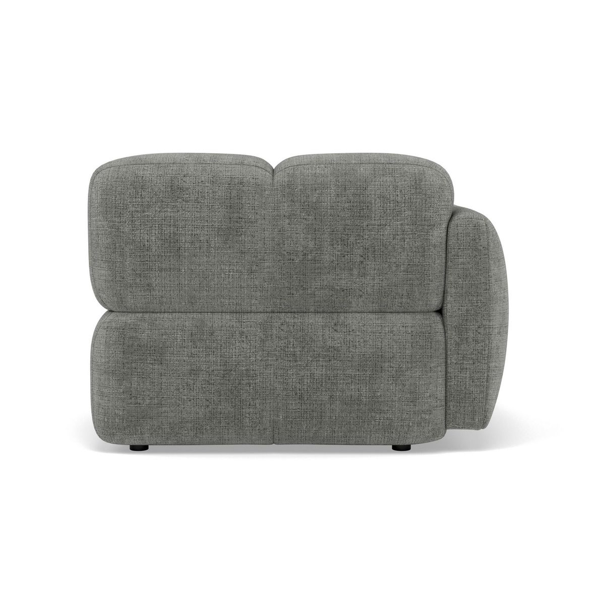 LISA DESIGN Grace - module d'assise gauche en velours texturé