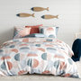 Voir la diapositive 3 : Les Ateliers du Linge Parure de housse de couette 100% coton 57fils halley